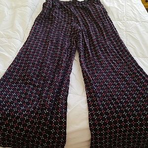 Anthropologie flowy palazzo pants